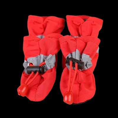 Bottes pour chien imperméable Bic rouge | Chien en balade