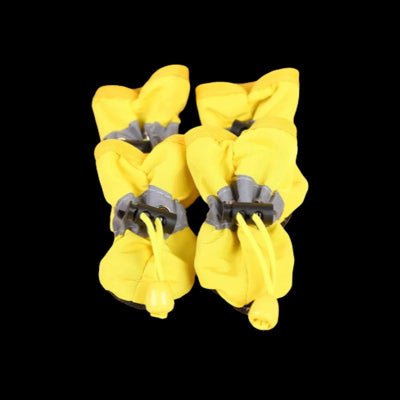 Bottes pour chien imperméable bic jaune™ - Chien en balade