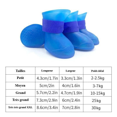 Bottes pour chien| imperméable Fluo mesure- Chien en balade