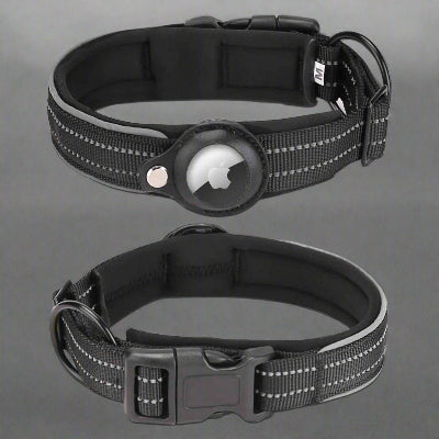 Collier - GPS - chien - Tag noir- Chien en balade