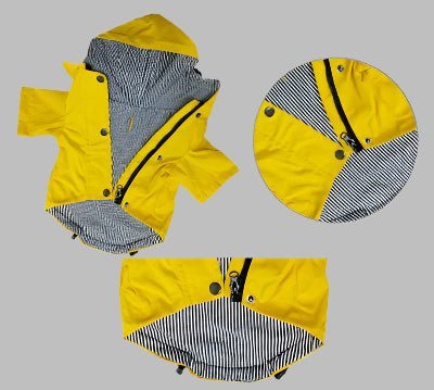 Imperméable matelot pour chien caracteristique⹠- Chien en balade