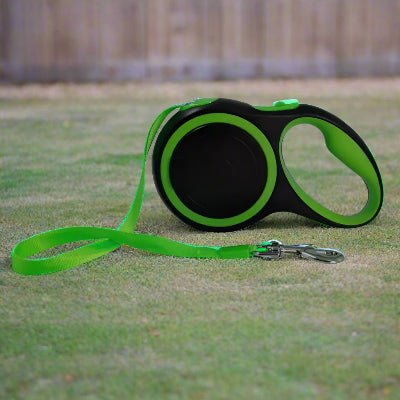 Laisse de chien - MaxLeash™ - Vert - Chien en balade