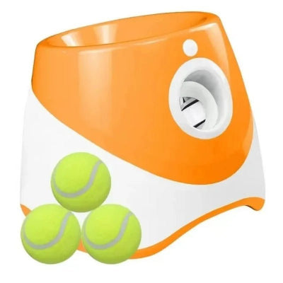 Lanceur de balle pour chien orange - Chien en balade
