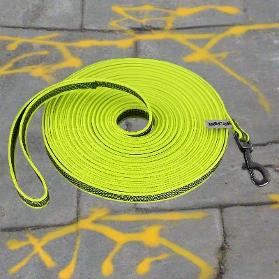 Longe pour chien jaune| LONGO™ - Chien en balade