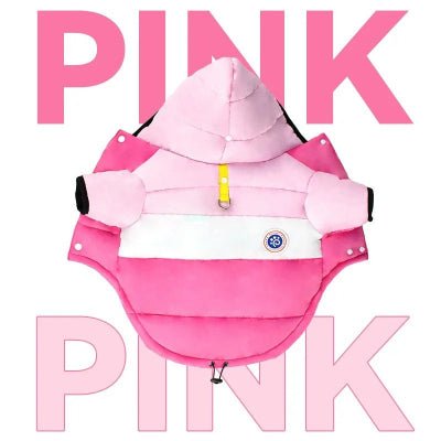 manteau pour chien| Ă capuche Candy rose| Chien en balade