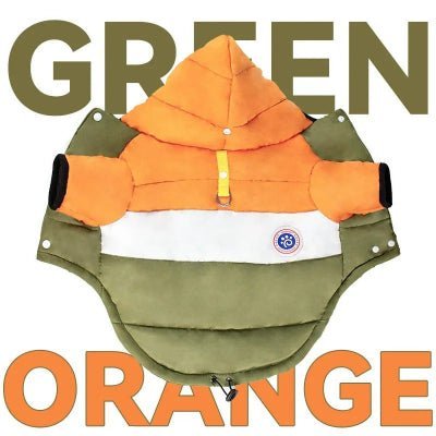manteau pour chien capuche Candy orange |Chien en balade