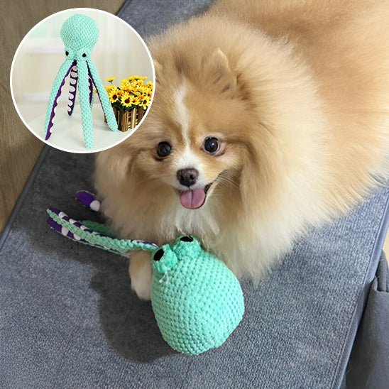 Peluche pieuvre pour chien heureux |Octopusâą - Chien en balade