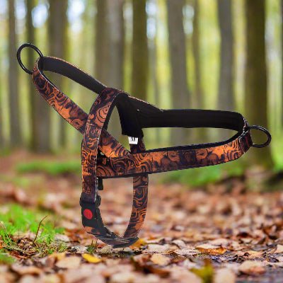 Harnais anti traction chien - DogSafeHarness™ marron