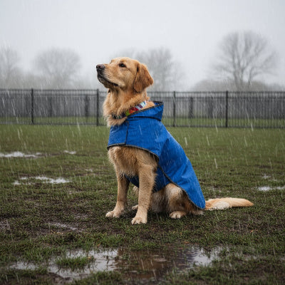 Imperméable chien NoWet Bleu un jour de pluie