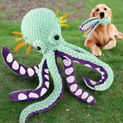 Jouet pour chien Peluche pieuvre pour chien |Octopus