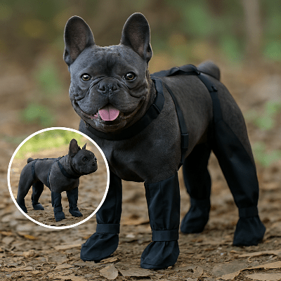 Bottes pour chien | Brettelles Imperméables - Chien en balade