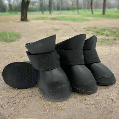 Bottes pour chien| imperméable Fluo noir - Chien en balade