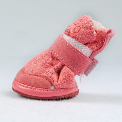 Chaussures pour Chien - PawWarm™ - Rose- Chien en balade