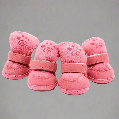 Chaussures pour Chien - PawWarm™ - Rose4 - Chien en balade