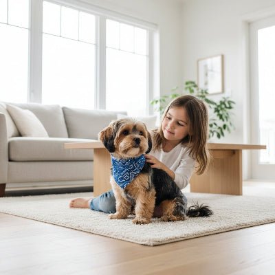 Collier chien | Bandanas Klassik™ Ajustable - Chien en balade