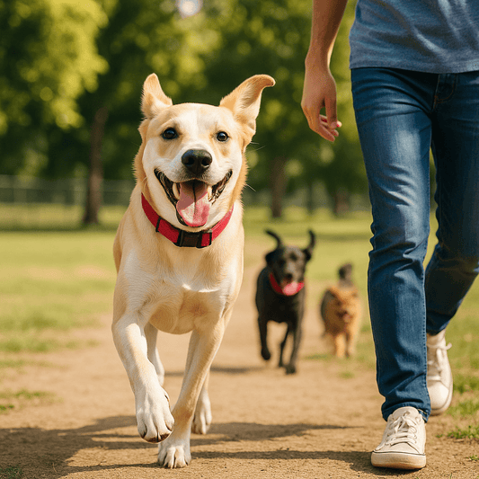Collier chien |réfléchissant Reflect™ - Chien en balade