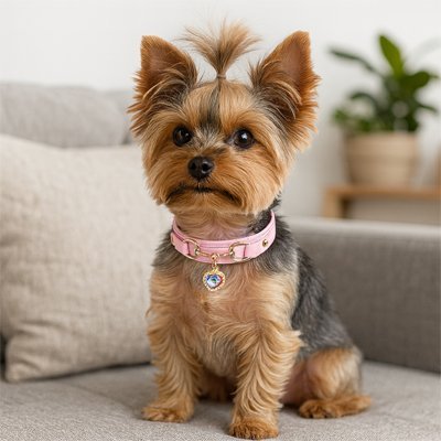 Collier pour chien SweetHeart™ Élégant et résistant - Chien en balade