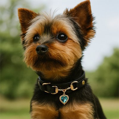 Collier pour chien SweetHeart™ Élégant et résistant - Chien en balade