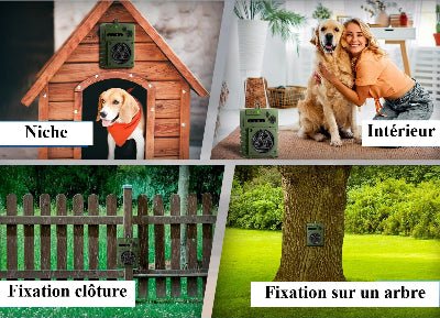 Dispositif anti aboiement |UltraS - fixation Chien en balade