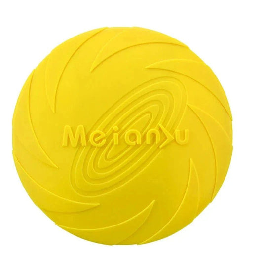 Frisbee - FlyDog™ - Jaune - Chien en balade