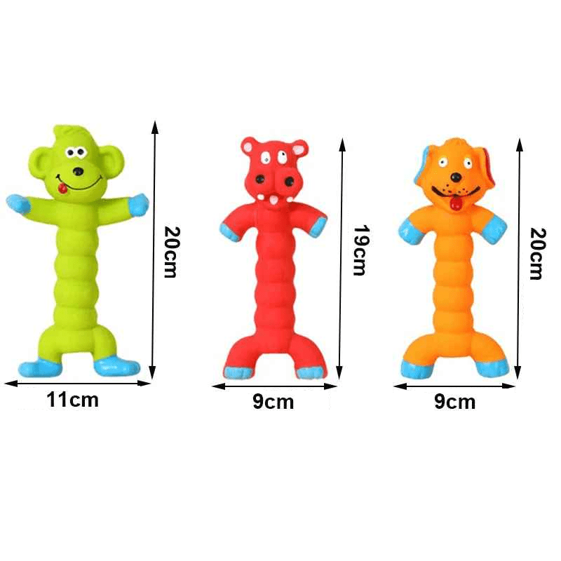 Jouet chien | Ultra - résistant en latex - Chien en balade