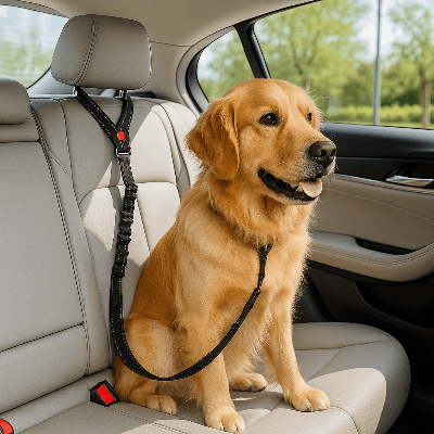 Laisse pour chien| Pro - Teck™ Sécuritaire absorbant les chocs - Chien en balade