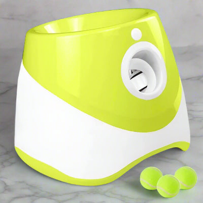 lanceur de balle pour chien jaune citron | Chien en balade