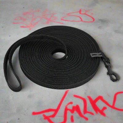 Laisse pour chien noir| LONGO™ - Chien en balade