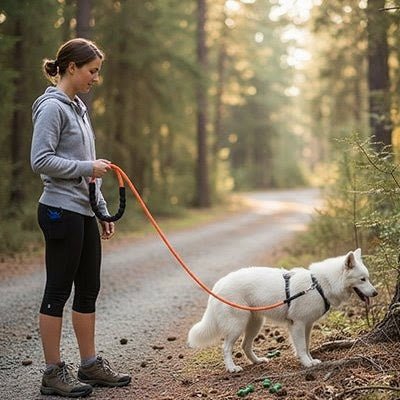 Longes chien | Ajustable Liberté Sécurisée - Chien en balade
