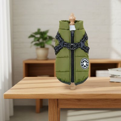 Manteau Chien | Harnais intégré Confortable - Chien en balade