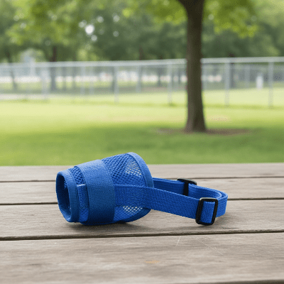 Muselière | MuzLight Respirante Ajustable - Chien en balade