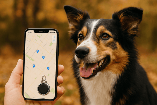 Traceur GPS chien DogTag™ - Chien en balade
